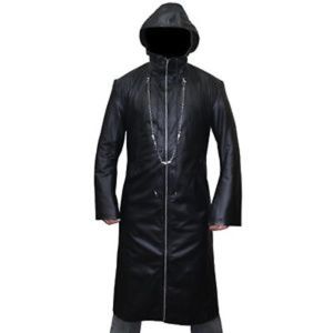 Halloween Favorite Org III Leather Trench Coat
